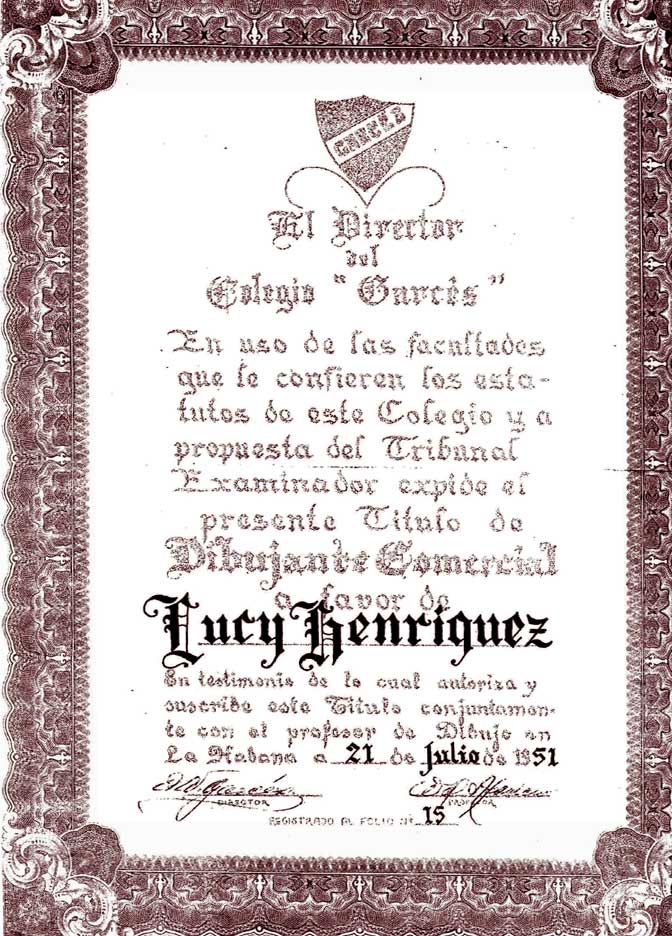 Diploma Dibujo Comercial